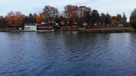 an lake view in charzykowy - extremely wide shot
