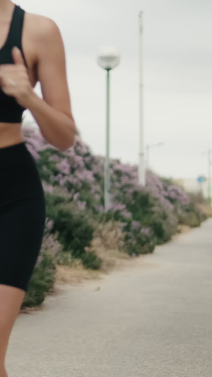 Four Friends Jogging in the Park
