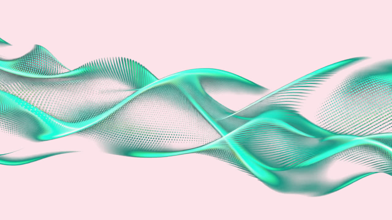 Abstract digital wave pattern animated overlay, transparent 4K video, alpha channel, ProRes 4444