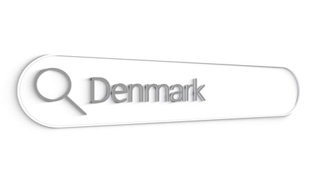 denemarken zoekbalk dichtbij enkele lijn typen tekstvenster lay-out web database browser engine concept.