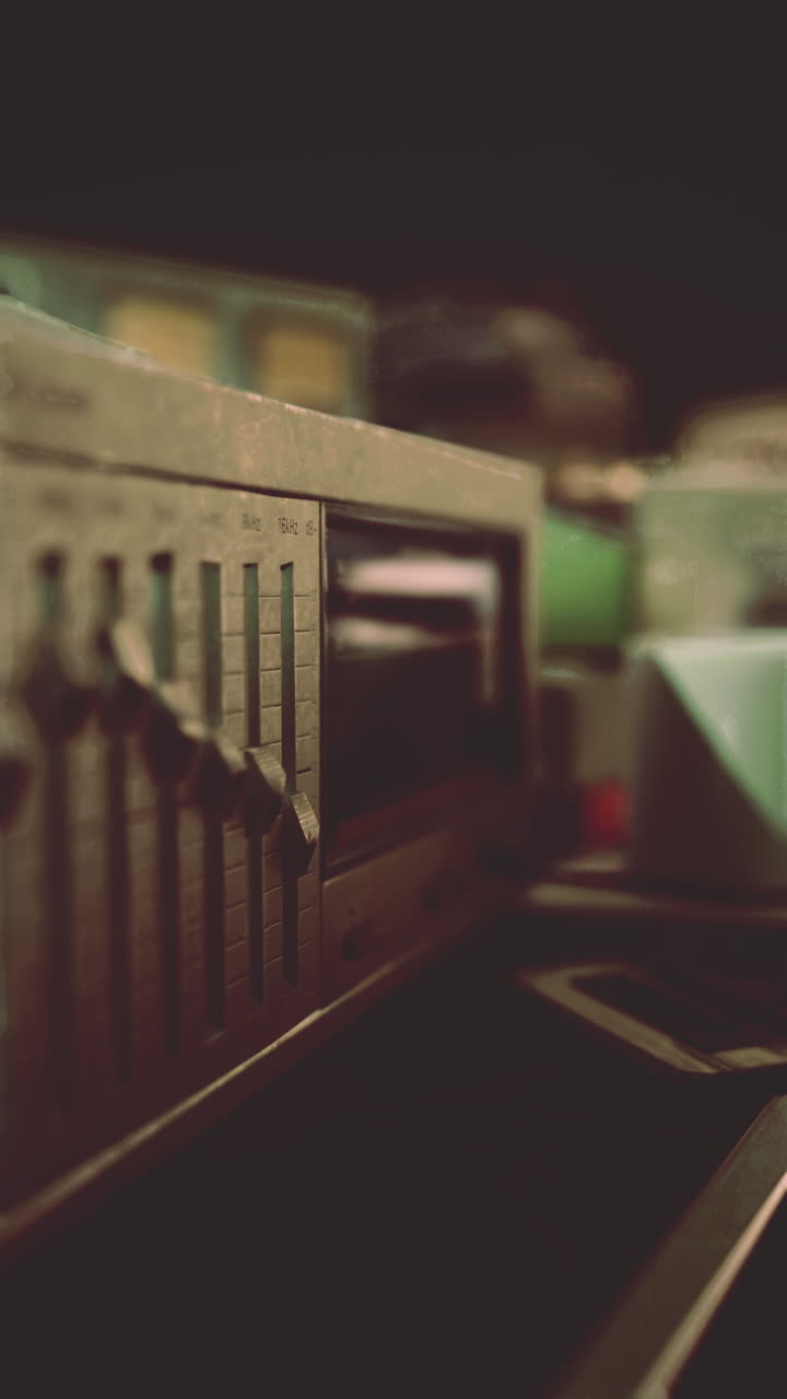 Vintage Audio Mixer and Equipment