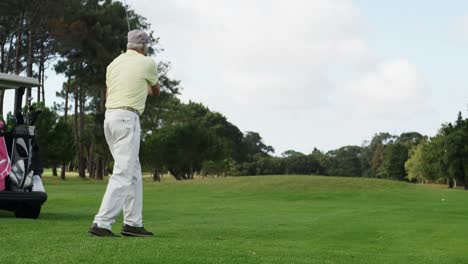 golfer playing golf