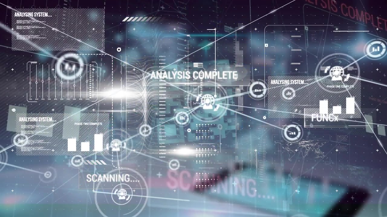 Animation of network of connections over data processing