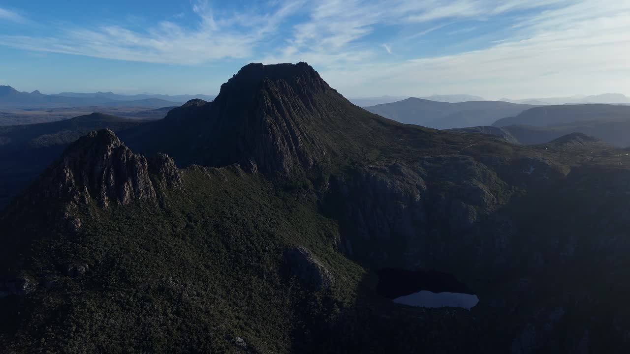 Aerial View of Cradle Mountain in Tasmania, Australia