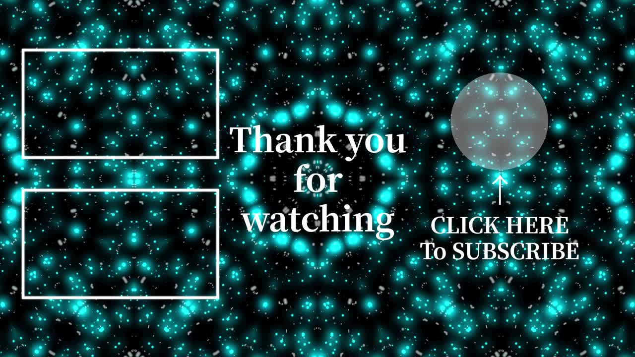 입자 반이는 칼레도스코프 엔드 카드 엔딩 스크린 모션 그래픽