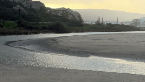 Forward-view-of-little-stream-ready-to-enter-into-the-sea