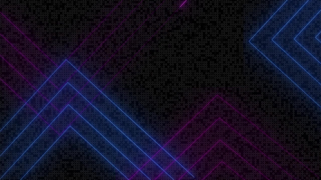 Neon purple arrow texture visual with dotted black pattern geometric lines and bold digital style