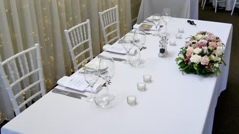 shot of a wedding reception venue