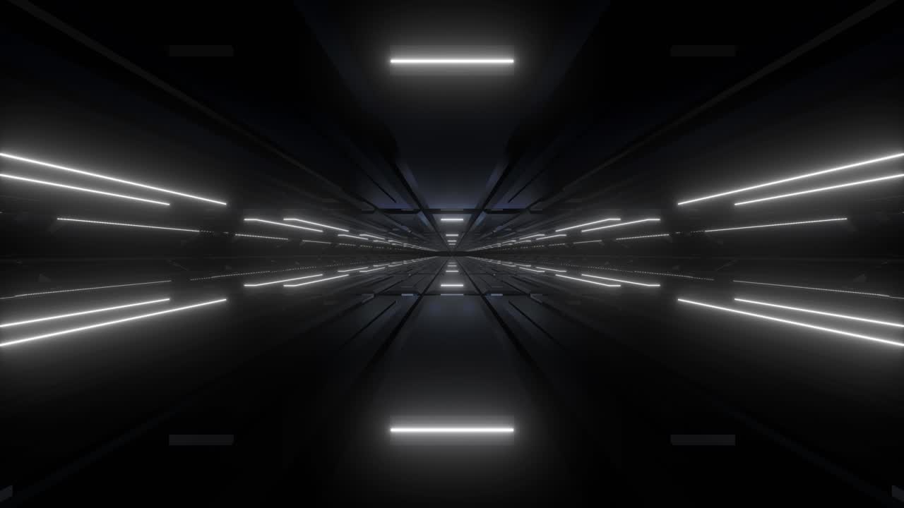 el túnel de neón futurista