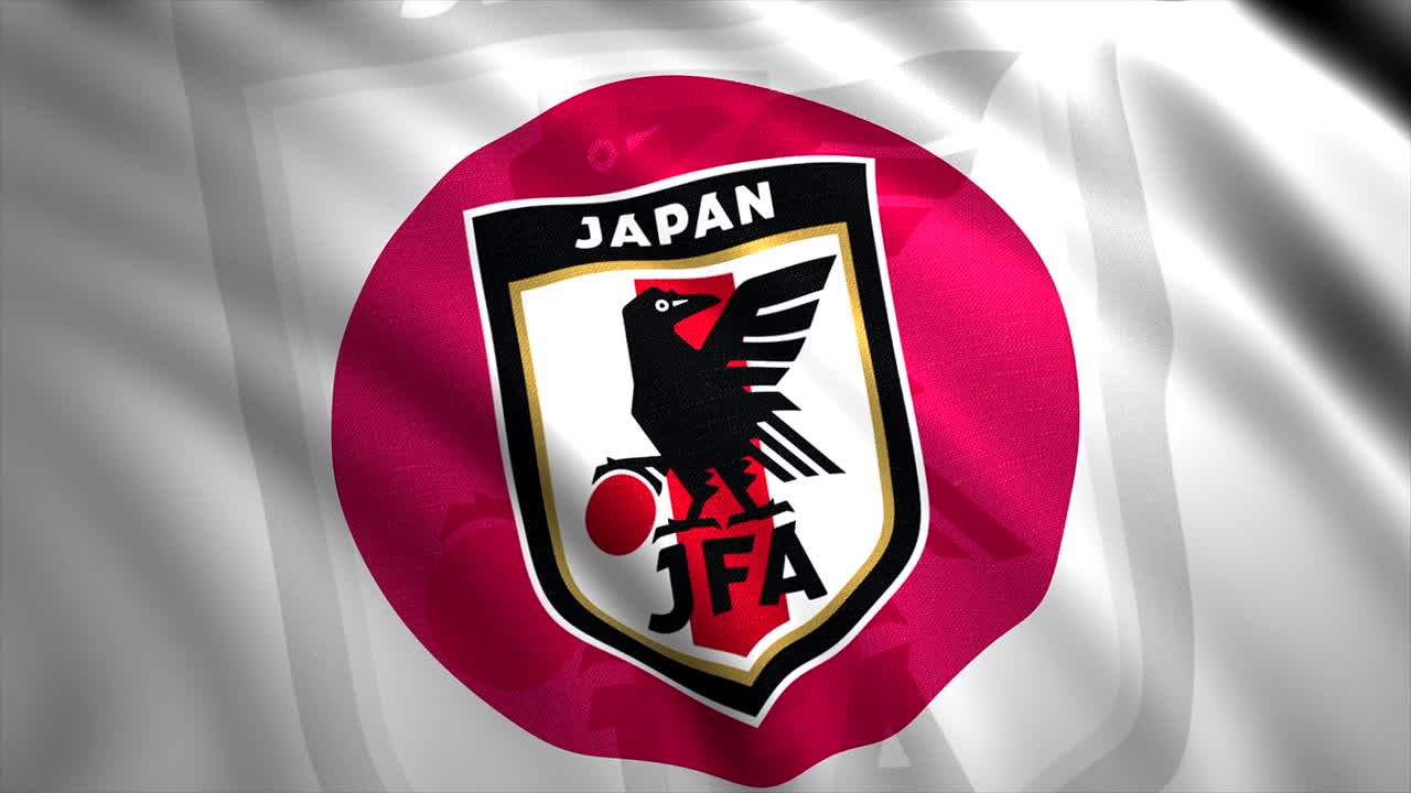 Japans fotballforbunds flagg