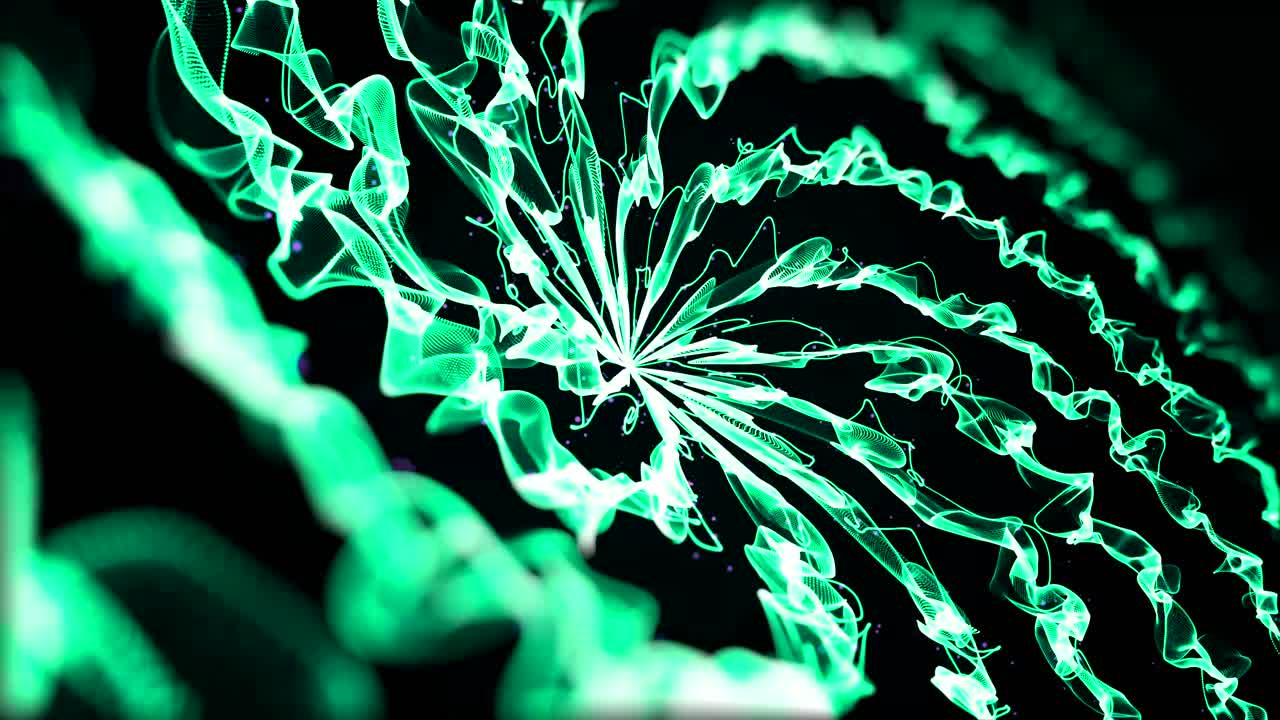 추상적인 녹색 나선형 디자인