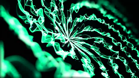 diseño de espiral verde abstracto