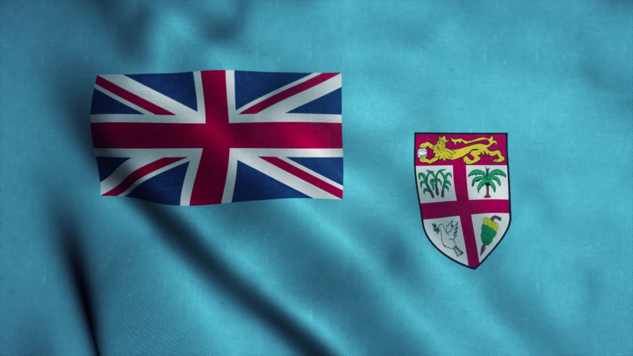 바람에 흔들리는 피지 발, 피지의 국기, 피지의 표지, 시엄리스 루프 애니메이션