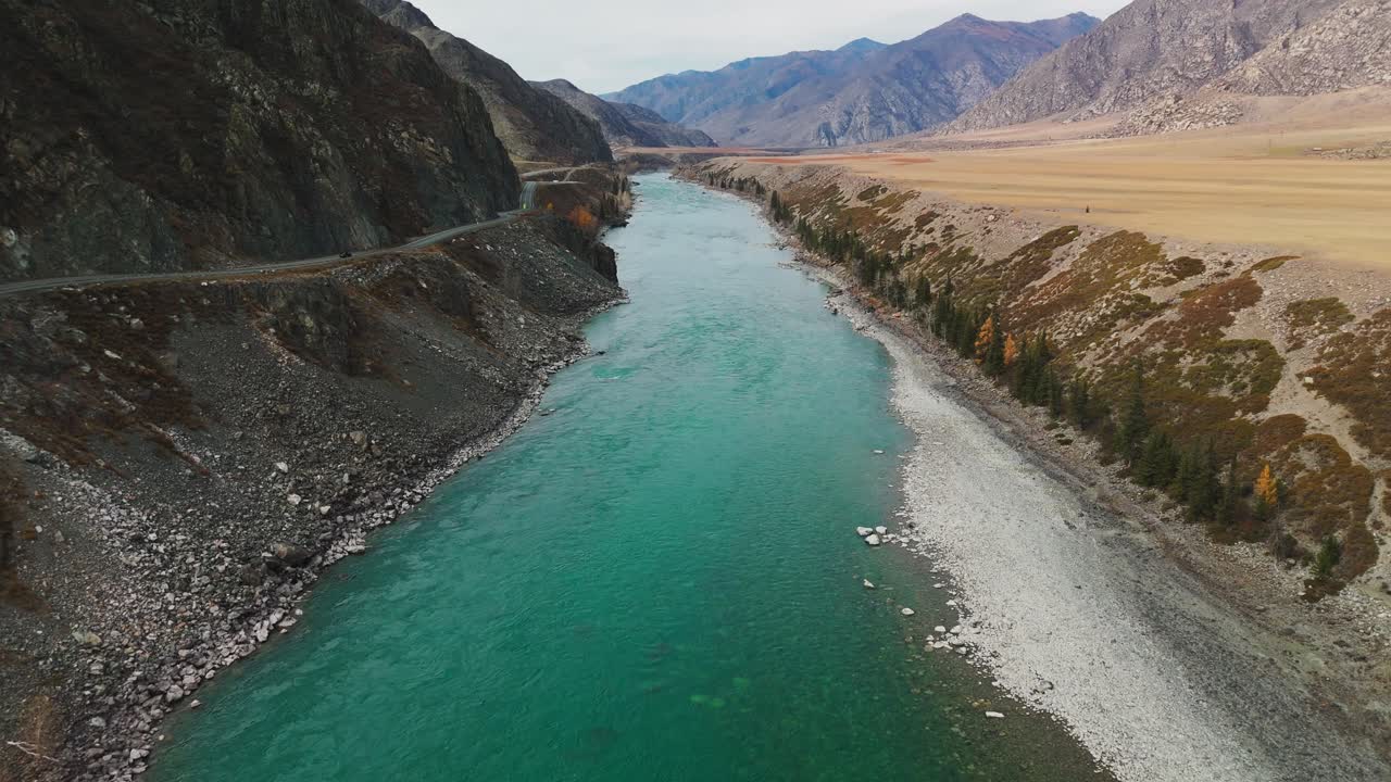산악 강 계곡 풍경