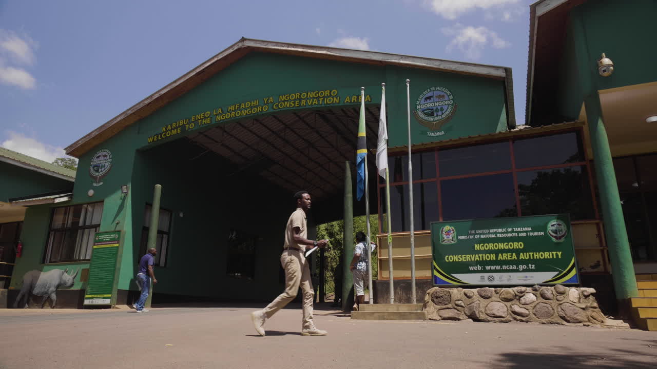 Entrance to the Ngorongoro Conservation Area in Tanzania