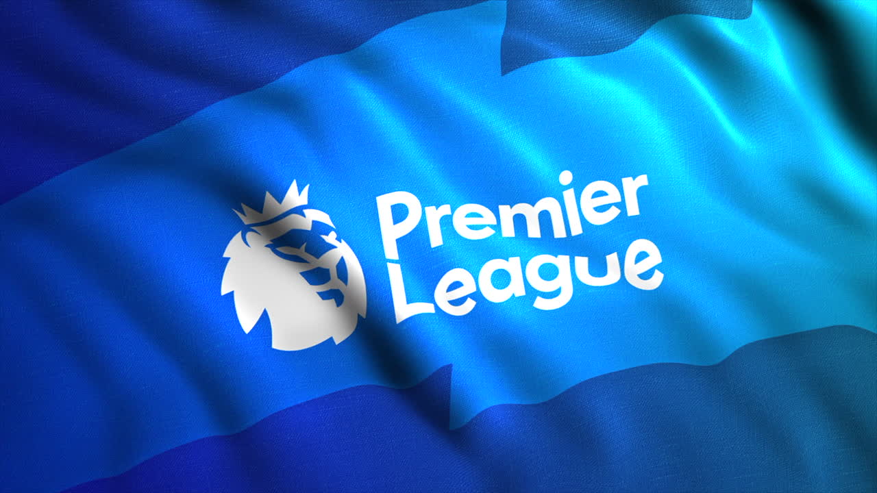 el logotipo de la premier league en una bandera