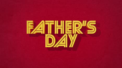 Retro-Fathers-Day-text-on-red-vintage-texture-in-80s-style