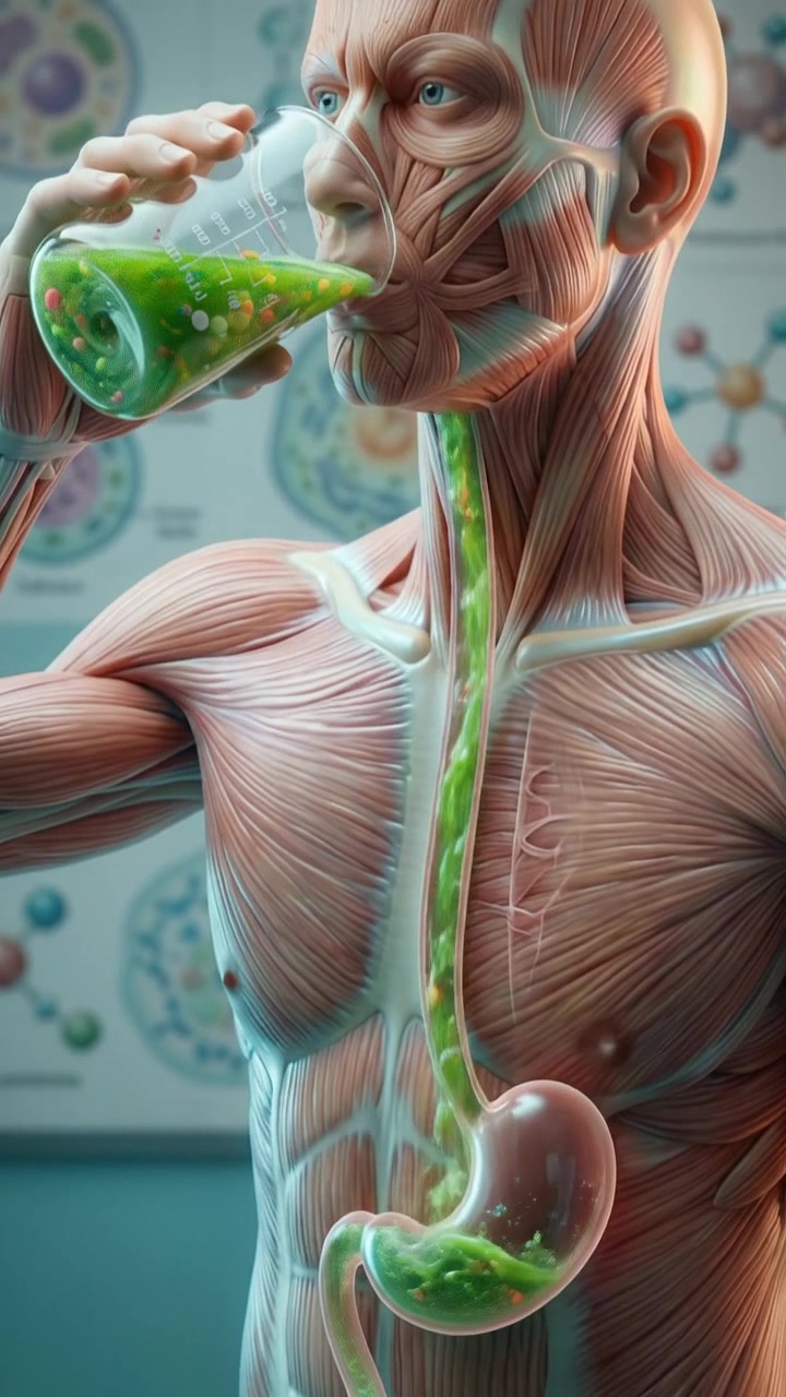 Visualizzazione dell'anatomia umana che mostra il sistema corporeo interno e il concetto di salute.