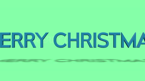 Rolling-Merry-Christmas-text-on-green-gradient