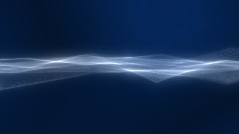 4k digital wireframe streak moving abstract background seamless loop - blue