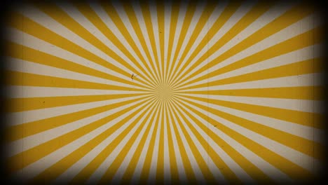 el fondo de los rayos vintage de la ráfaga solar. el fondo de la animación de rayos de sol retro giratorio. el amanecer brillante animado con el efecto de la tira de película vintage antigua.