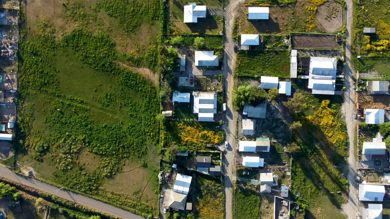 Aerial View of a Small Village