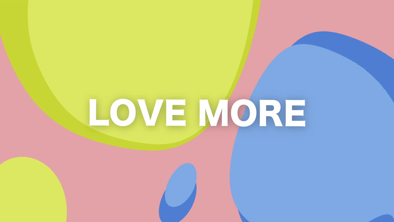 Motivational graphic motion artwork encouraging love modern lifestyle vibrant environment dynamic view