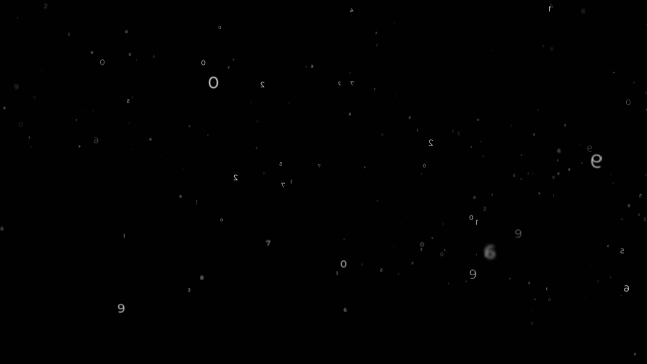 floating number animation, for video overlay