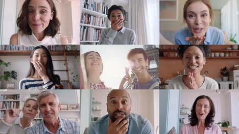 pareja de viajes video chateando con amigos y familiares en grupo video chat compartiendo vacaciones en parís