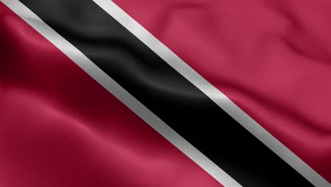 waving loop 4k national flag of trinidad and tobago