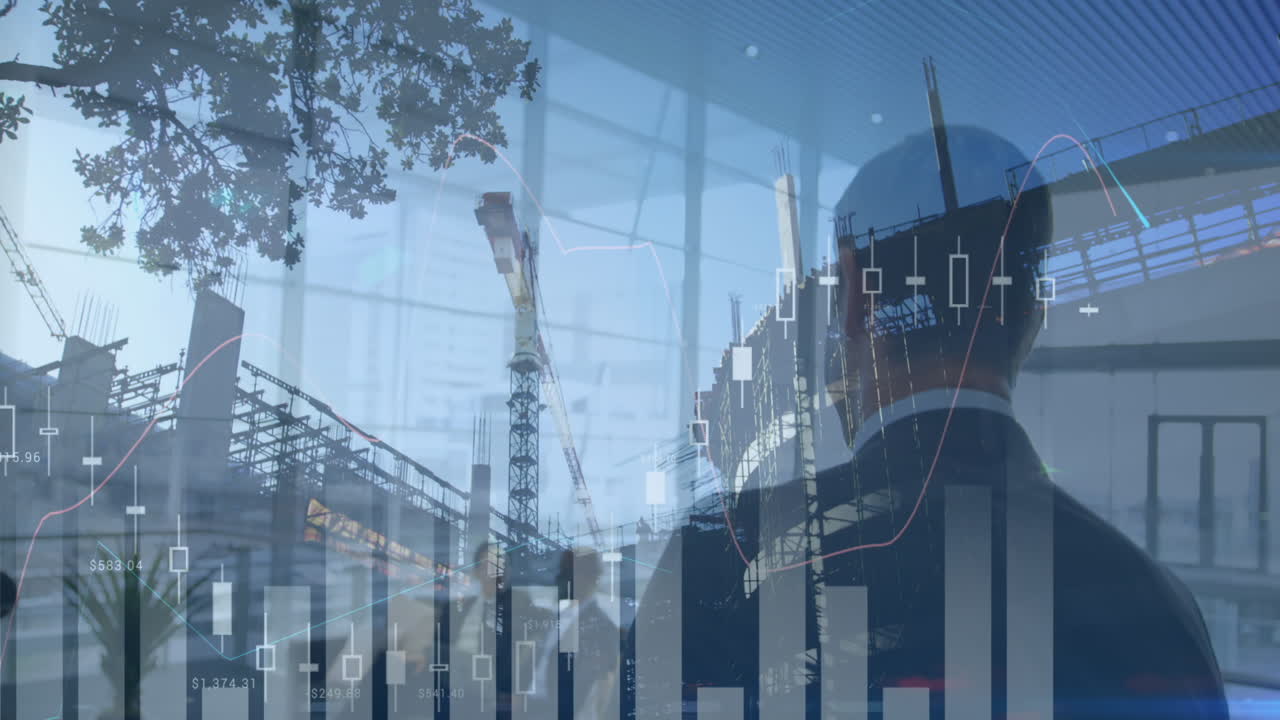 animación del procesamiento de estadísticas sobre el empresario