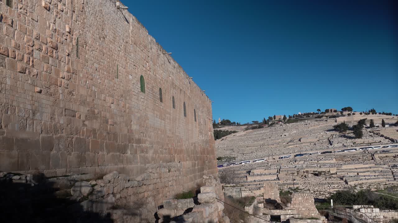 Southern Steps of the Temple in Jerusalem Israel beautiful view