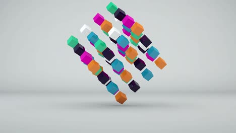 fondo abstracto con cubos de colores
