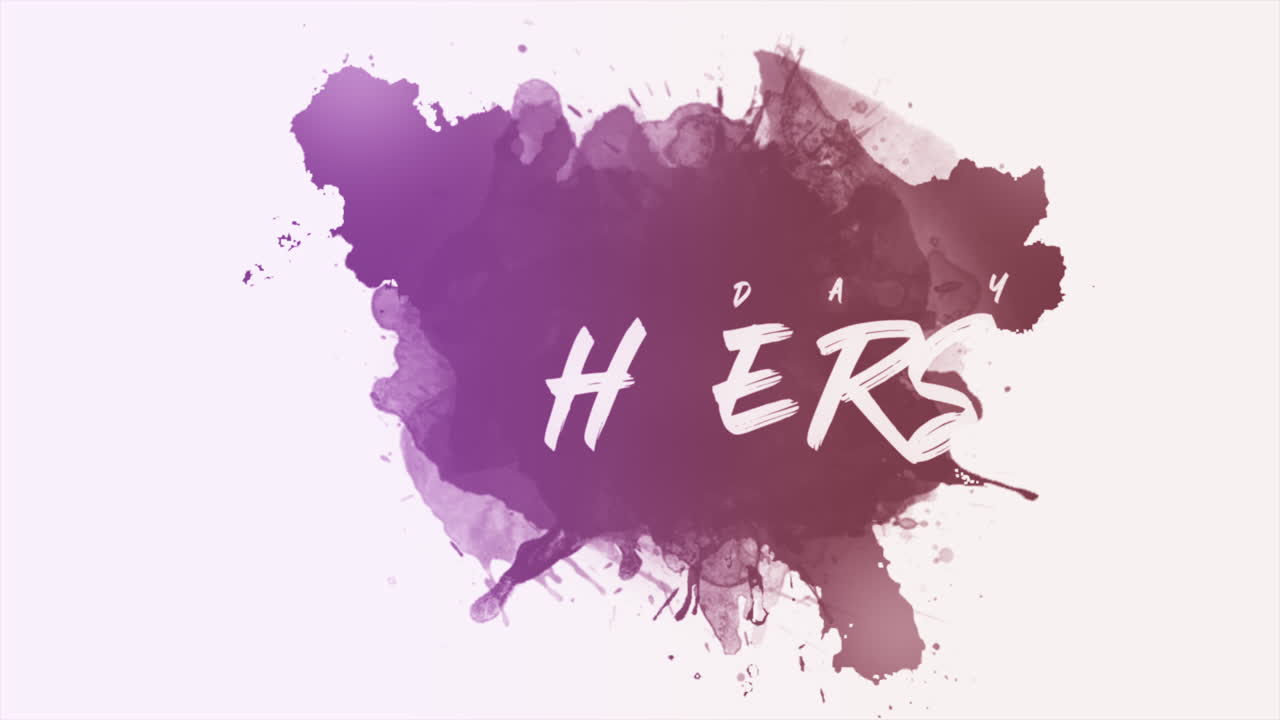 salpicado y audaz día de la madre en tinta púrpura