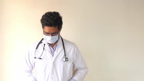 doctor wearing protective gear