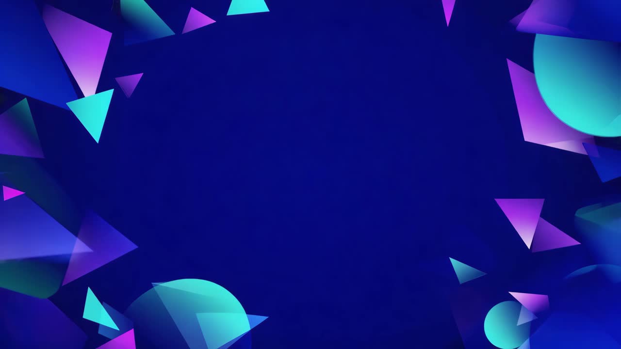 Abstract geometric background with triangles and circles