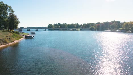 Henry-Street-Bridge-over-Mona-Lake-in-early