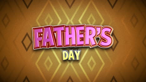 Fathers-Day-text-with-geometric-pattern-on-orange-texture