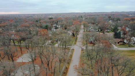 tilting up to show the nearby glenside neighborhood