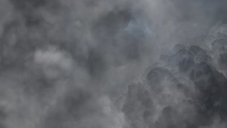 relâmpago apanhado nas nuvens de tempestade 4k