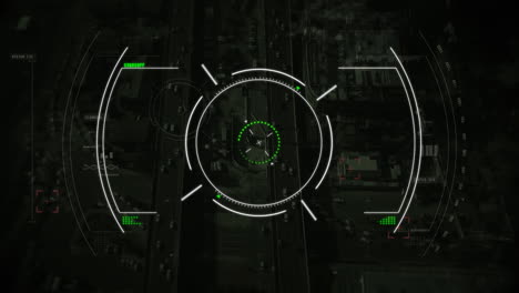 Searching target against cityscape