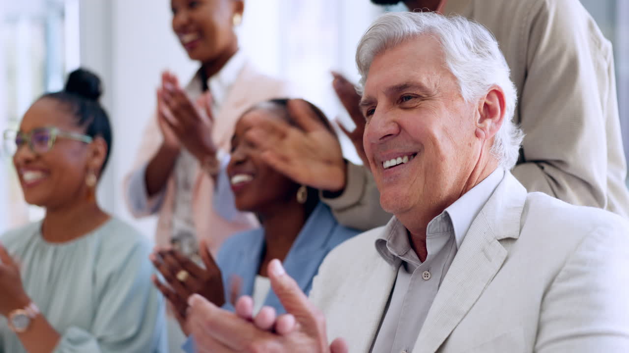 비즈니스, 팀과 축하를 위한 박수