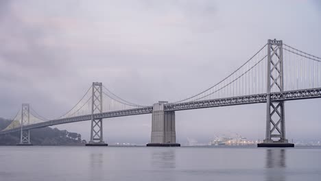 time lapse: san francisco bay bridge