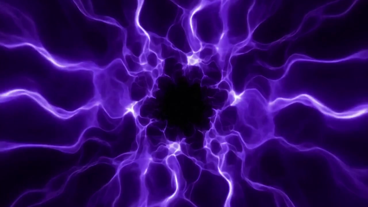 Onde di energia viola astratte pulsanti su sfondo scuro