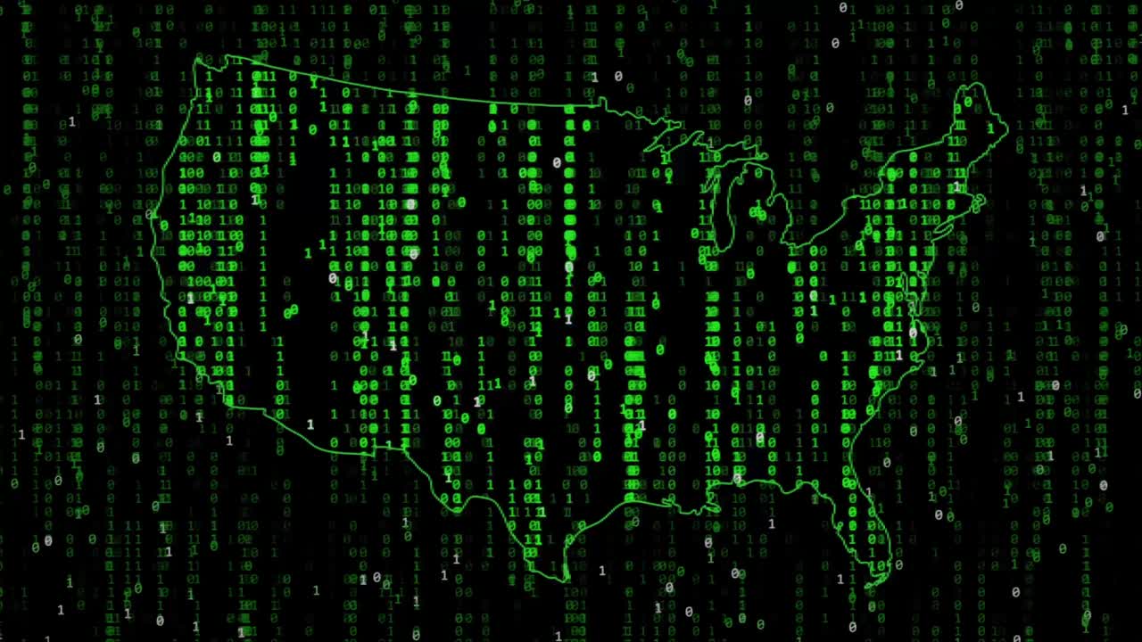 ciclo de código de estilo de matriz de fondo