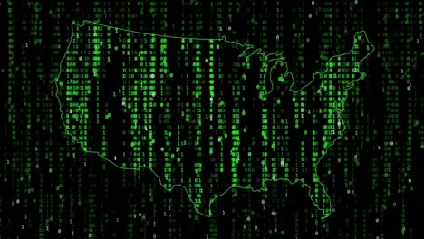 Loop of matrix style code background