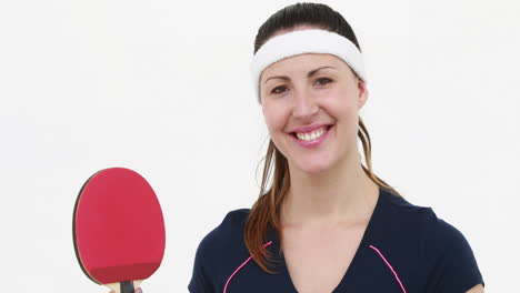 ping pong player showing thumb up