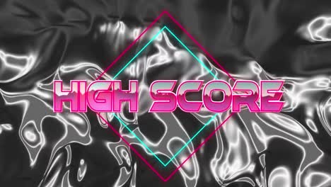 Animation-of-high-score-in-digital-abstract-space