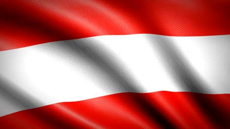 austria flag. seamless looping animation. 4k high definition video