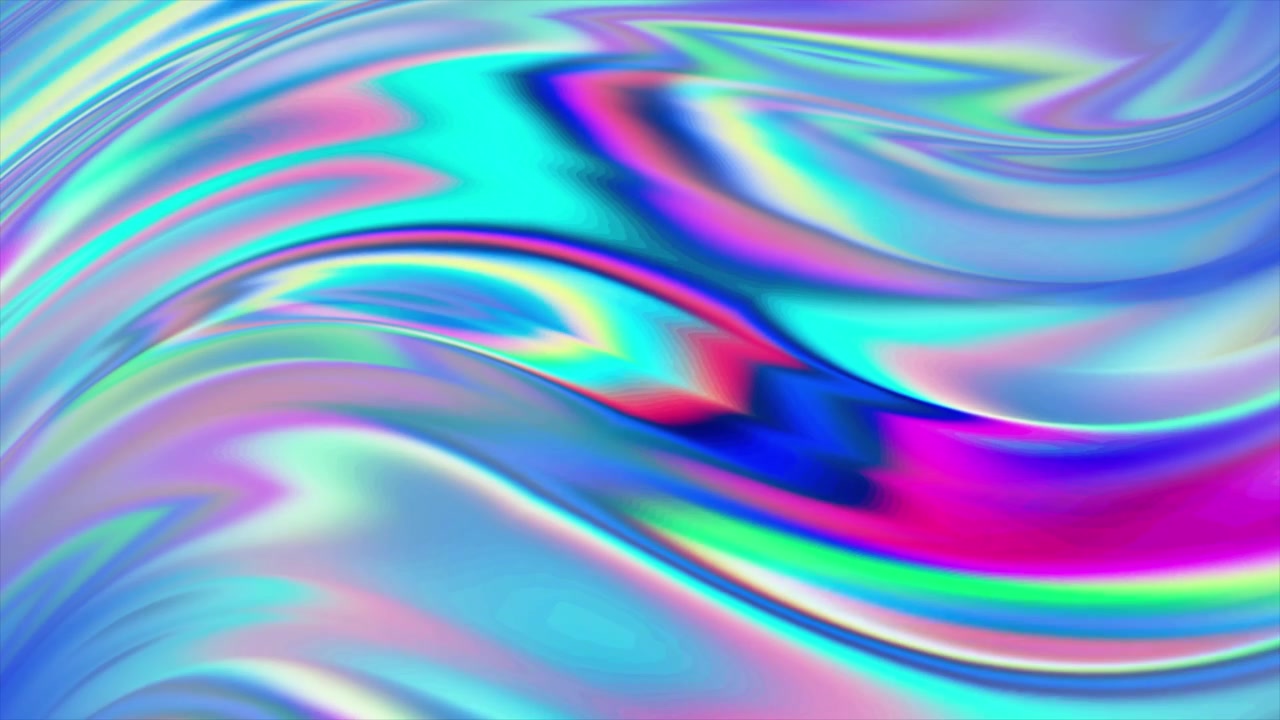 Sfondo Sfumato Fluido Olografico Iridescente Vibrante in Loop